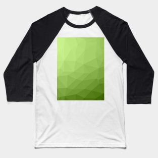 Greenery ombre gradient geometric mesh pattern Baseball T-Shirt